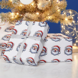 Papel De Regalo Patrón de Santa divertidos