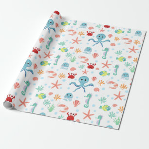 Papel De Regalo patrón de Sea World