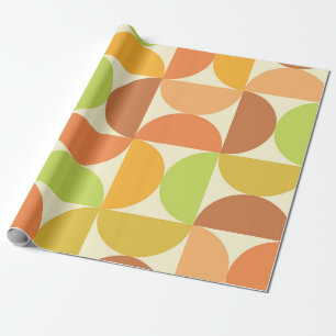 Papel De Regalo Patrón de semicírculos coloridos de mediados de si