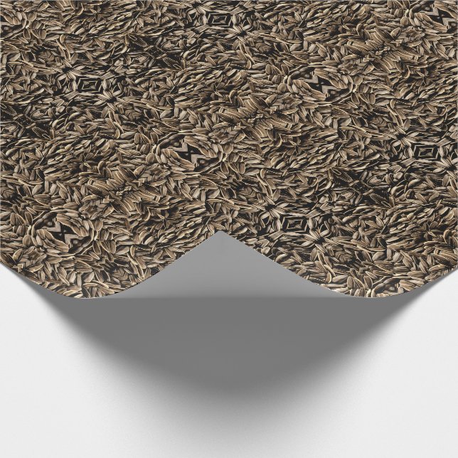 Papel De Regalo Patrón de semilla de girasol (Esquina)
