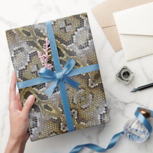 Papel De Regalo Patrón de serpiente python impreso en un animal de