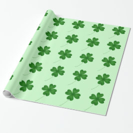 Papel De Regalo Patrón de shamrock lindo