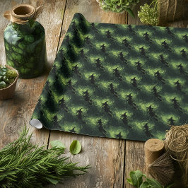 Papel De Regalo Patrón de silueta malvado