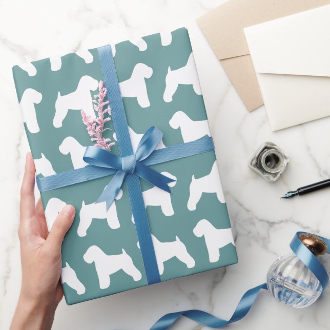 Papel De Regalo Patrón de siluetas terribles en llantas blandas re (Regalar)