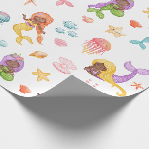 Papel De Regalo Patrón de sirena