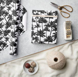 Papel De Regalo Patrón de sombra de árbol de palma