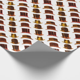 Papel De Regalo Patrón de sombreros vintage para hombres