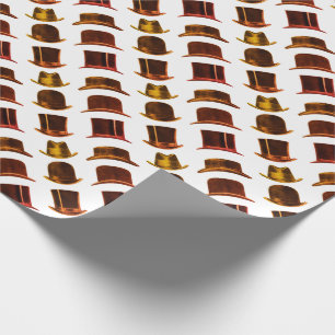 Papel De Regalo Patrón de sombreros vintage para hombres