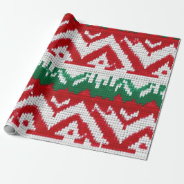Papel De Regalo Patrón de sudadera de Navidades feos Zig-Zag