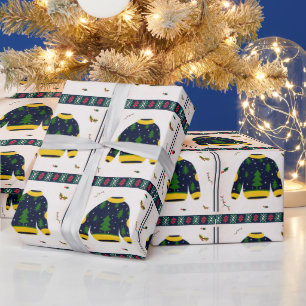 Papel De Regalo Patrón de suéter feo lindo regalo de Navidad