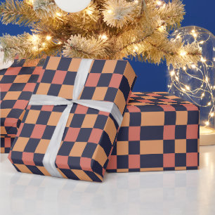 Papel De Regalo Patrón de tablero de ajedrez de cuadros coloridos