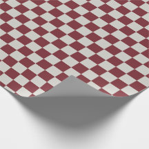 Patrón de tablero de cheques - rojo y blanco roto