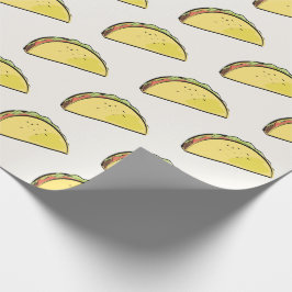 Papel De Regalo Patrón de Taco Crema