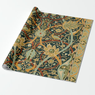 Papel De Regalo Patrón de tapiz del bosque de William Morris: Vint