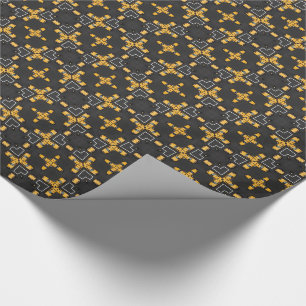 Papel De Regalo Patrón de Taxi Amarillo Brillante