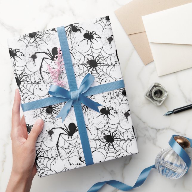 Papel De Regalo Patrón de telaraña de Halloween (Regalar)