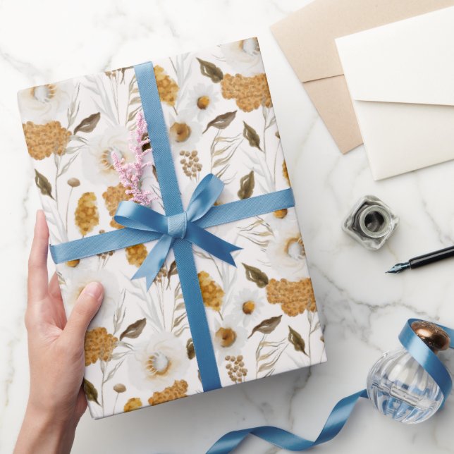 Papel De Regalo Patrón de temporada de otoño (Regalar)