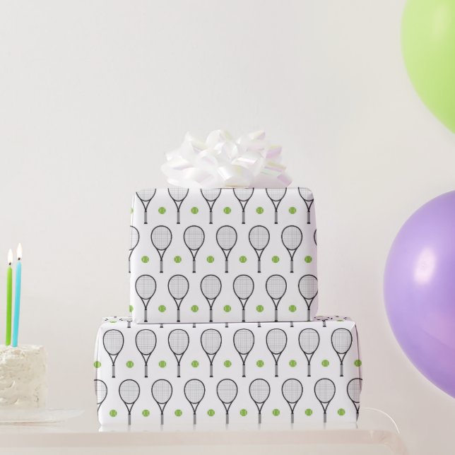 Papel De Regalo Patrón de tenis (Regalos de fiesta)