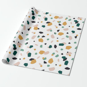Papel De Regalo Patrón de terrazo colorido
