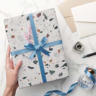 Papel De Regalo Patrón de Terrazzo de Piedra