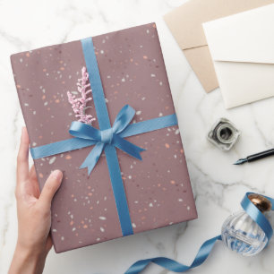 Papel De Regalo Patrón de Terrazzo de Piedra