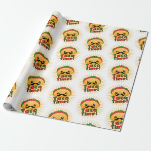 Papel De Regalo Patrón de tiempo de tacos
