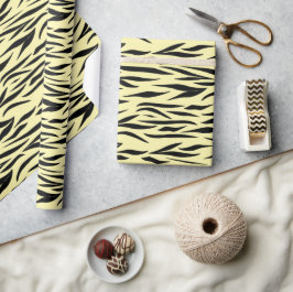 Papel De Regalo Patrón de tigres para niños duchas sin foco amaril