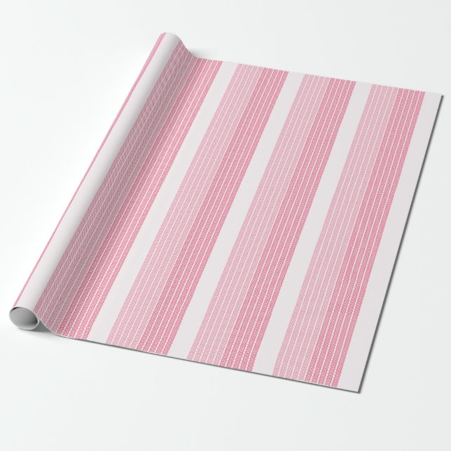 Papel De Regalo Patrón de Tilet | Diseño Geométrico Rosa (Desenrollado)