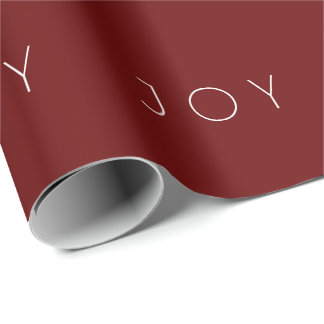 Papel De Regalo Patrón de tipografía Minimalista moderna de Joy Be