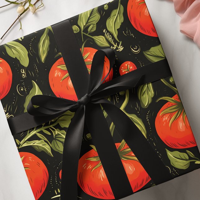 Papel De Regalo Patrón de Tomate (Subido por el creador)