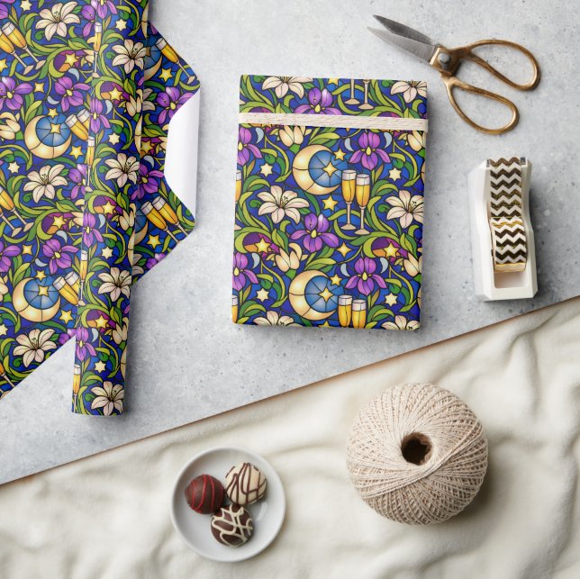 Papel De Regalo Patrón de Tostada del Jardín Celestial (Artesanía)