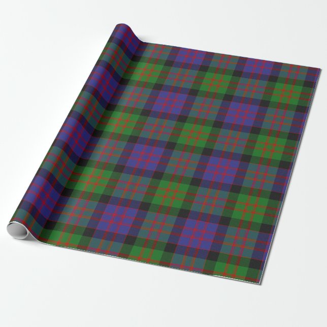 Papel De Regalo Patrón de tracción tartán del clan escocés MacDona (Desenrollado)