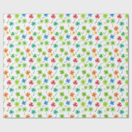 Papel De Regalo patrón de trébol
