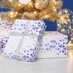 Papel De Regalo Patrón de triángulo colorido único y citas