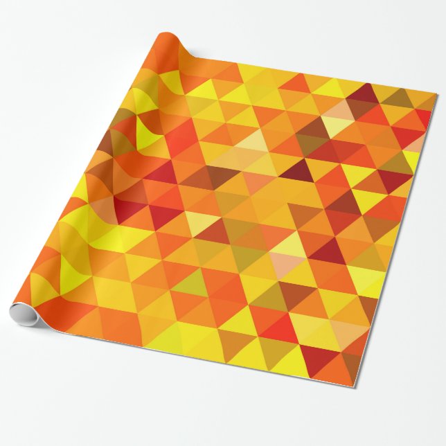 Papel De Regalo Patrón de triángulo de bonito I + tus ideas (Desenrollado)