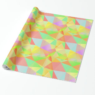 Papel De Regalo Patrón de triángulos divertidos y coloridos