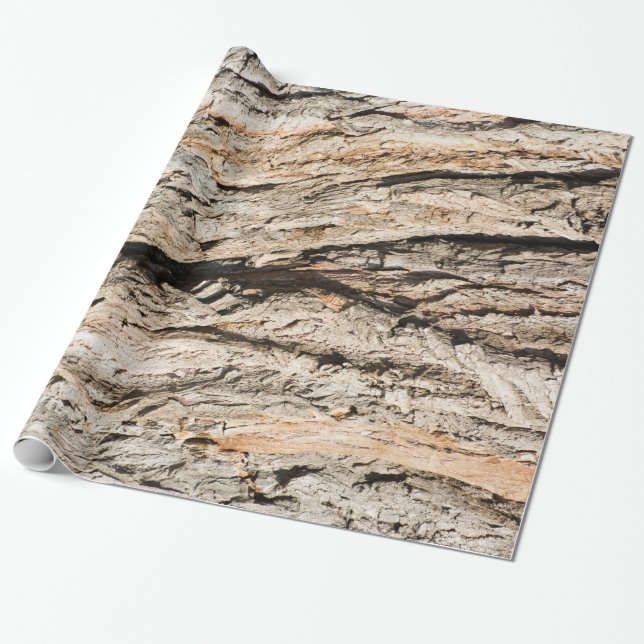Papel De Regalo Patrón de tronco antiguo (Desenrollado)