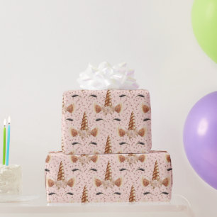 Papel De Regalo Patrón de unicornio