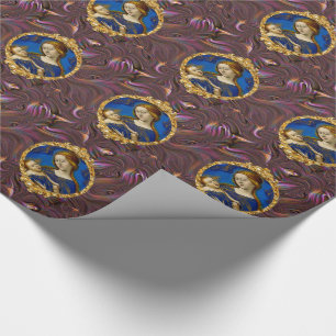 Papel De Regalo Patrón de vacaciones de Jesús y la Madre María Nav