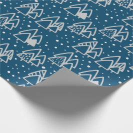 Papel De Regalo Patrón de vacaciones de los Navidades del invierno