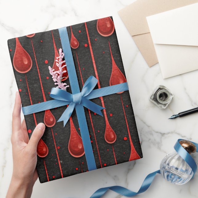 Papel De Regalo Patrón de Vampiro Halloween (Regalar)