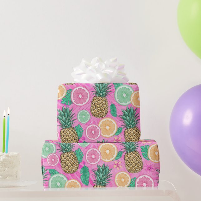 Papel De Regalo Patrón de verano de playa  (Regalos de fiesta)