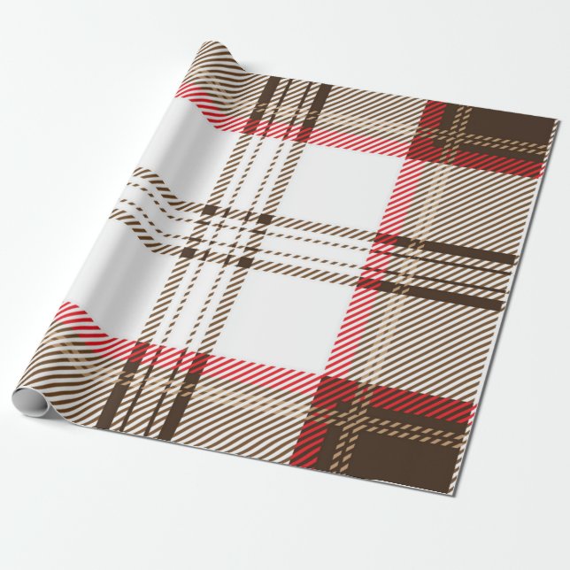 Papel De Regalo Patrón de verificación (Desenrollado)