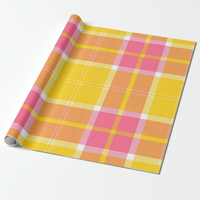 Papel De Regalo Patrón de verificación (Desenrollado)
