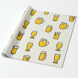 Papel De Regalo Patrón de vidrio de cerveza