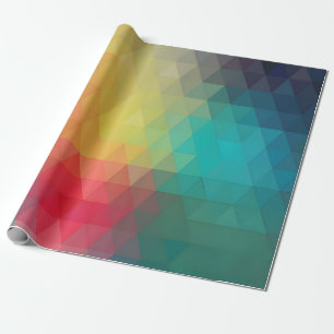 Papel De Regalo Patrón de vidrio neón de color