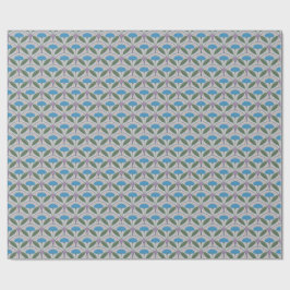 Papel De Regalo Patrón de vieira con aroma azul