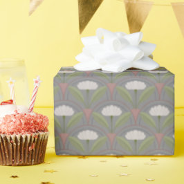 Papel De Regalo Patrón de vieira con aroma blanco