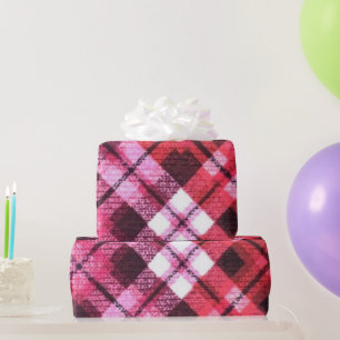 Papel De Regalo Patrón de vino blanco rosado de la comprobación de
