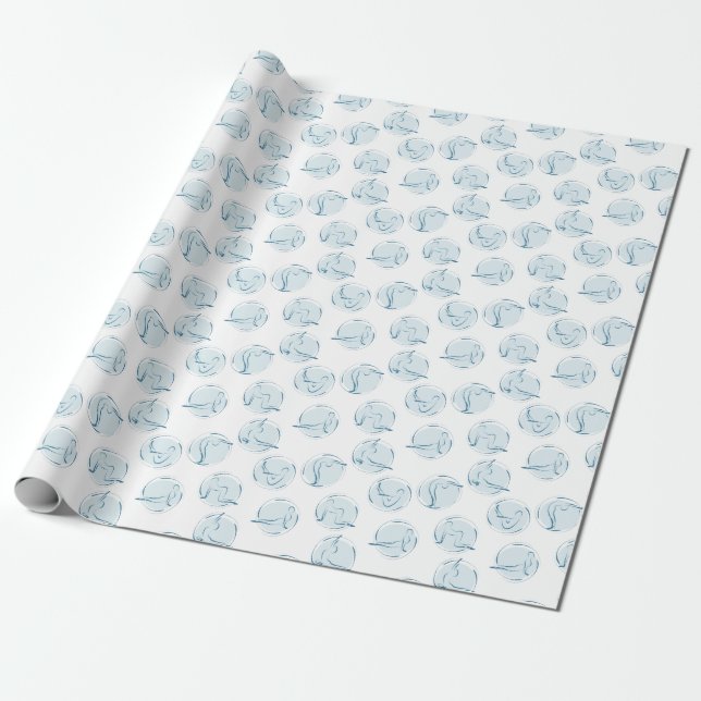 Papel De Regalo Patrón de yoga (Desenrollado)